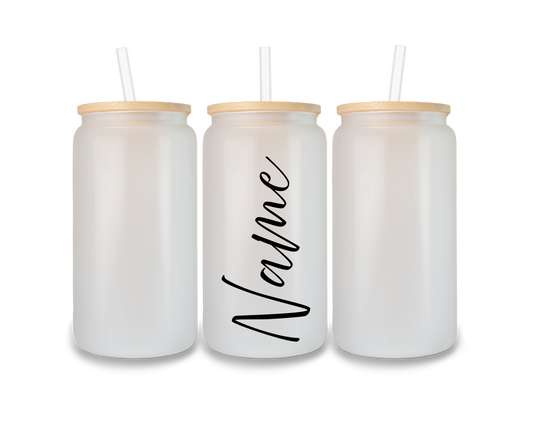 Personalisiertes Glas mit Namen